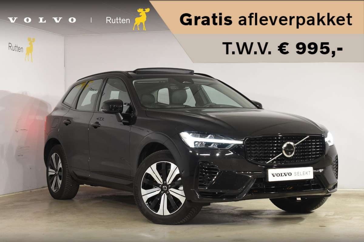 Volvo XC60 T6 350PK Automaat Plug-in Hybrid AWD Plus Dark / Navigatie / 360 Camera / Adaptieve Cruise Control / Stuur & Stoelverwarming / Elektr. Achterklep / Schuifdak / Trekhaak