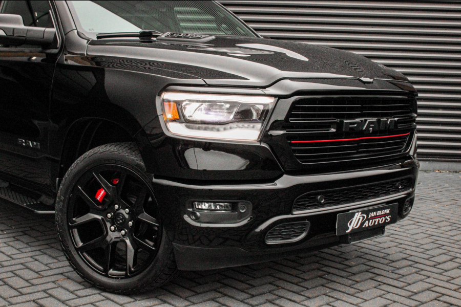 Dodge Ram 5.7 V8 HEMI 1500 BLACK EDITION / 100DKM / DIRECT RIJDEN / APPLE CARPLAY / 22 INCH / FULL BLACK / RED-LINE / SPORT / PANO