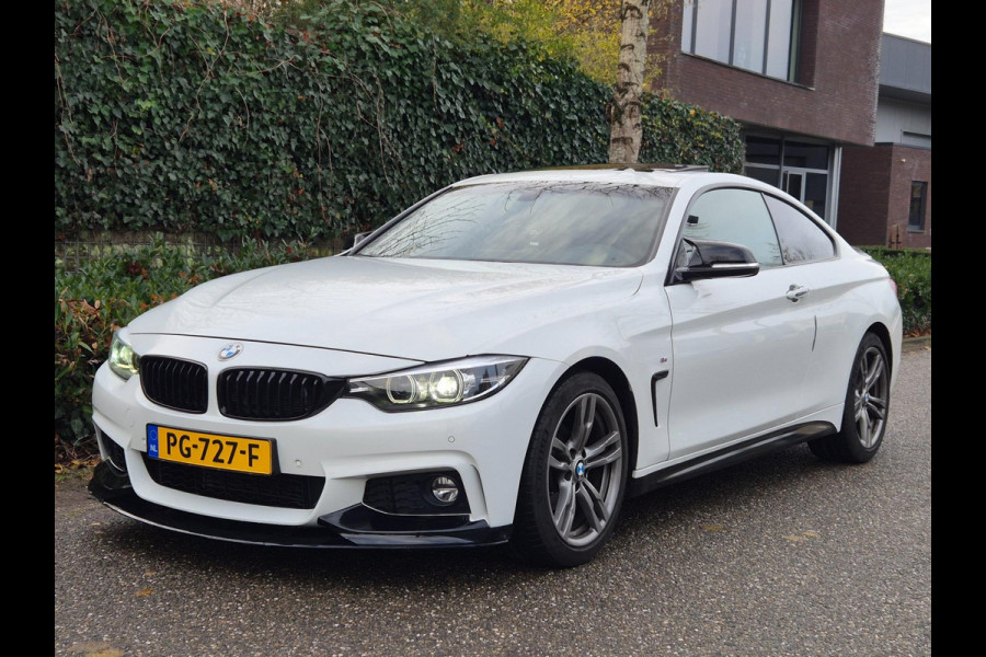 BMW 4 Serie Coupé M Sprt Schuifdak Coupé Apple CarPlay Nap NL High Executive F33 M4 uitlaat Spoiler