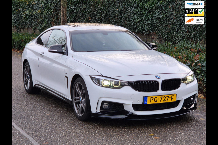 BMW 4 Serie Coupé M Sprt Schuifdak Coupé Apple CarPlay Nap NL High Executive F33 M4 uitlaat Spoiler