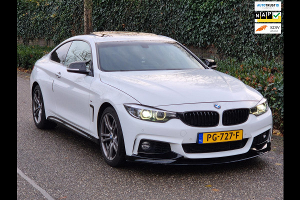 BMW 4 Serie Coupé M Sprt Schuifdak Coupé Apple CarPlay Nap NL High Executive F33 M4 uitlaat Spoiler