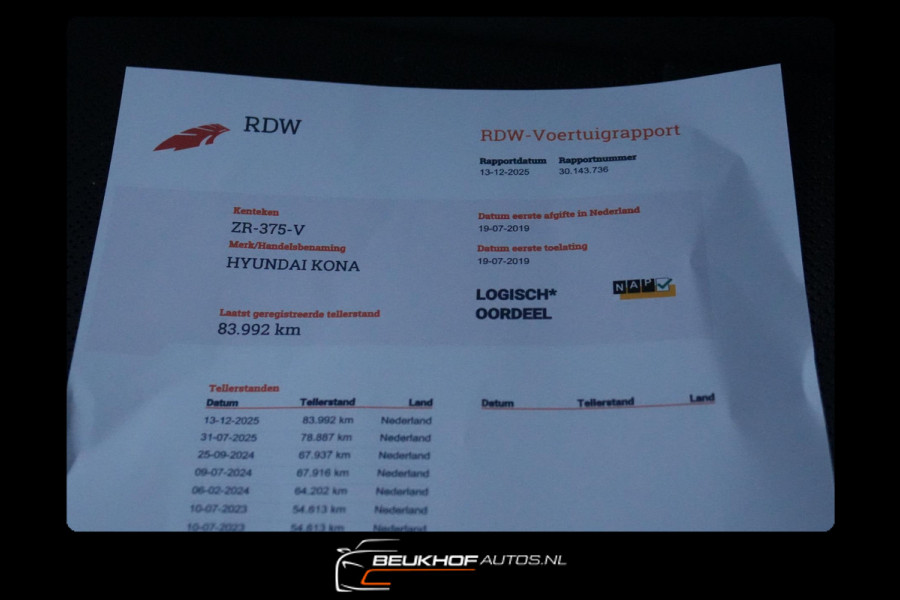 Hyundai Kona EV Premium 64 kWh Leer Headup Stoelverwarming