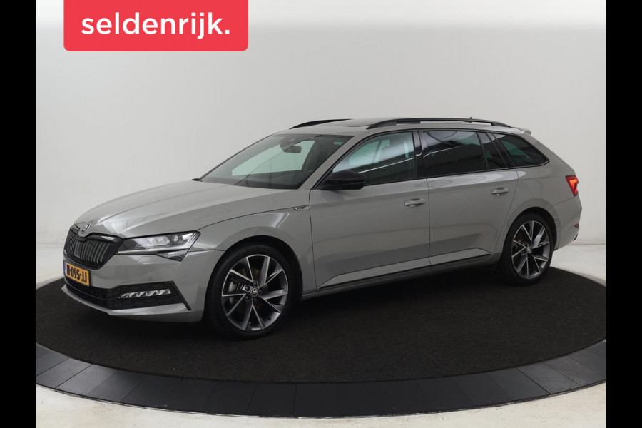 Škoda Superb 1.4 TSI iV Sportline | Panoramadak | Trekhaak | Stoelverwarming | Adaptive cruise | Camera | Alcantara | 19'' | Carplay | Matrix LED | Navigatie | Achterbankverwarming | PHEV | Plug In