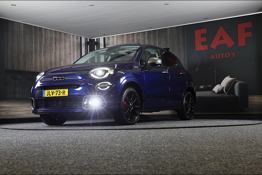 Fiat 500X 1.5 Hybrid RED Cabrio / Acc / Lane Assist / Dode Hoek / Camera / Navi / Ecc / Elek Pakket / Led / Pdc / 18 Inch