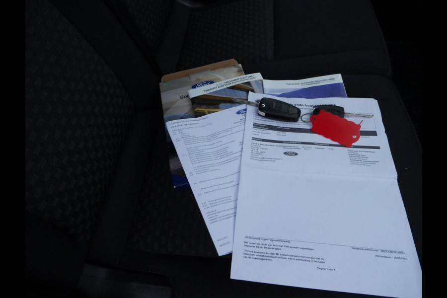 Ford Transit Custom 2.0 TDCI 130PK, L1H1, Airco, 2x Schuifdeur, Slechts 18.000 km gelopen