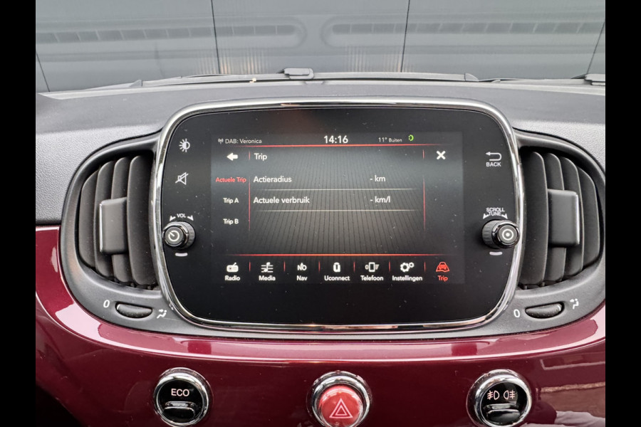 Fiat 500 0.9 TwinAir Turbo Lounge | Navigatie | Panorama | Cruise control | Airco