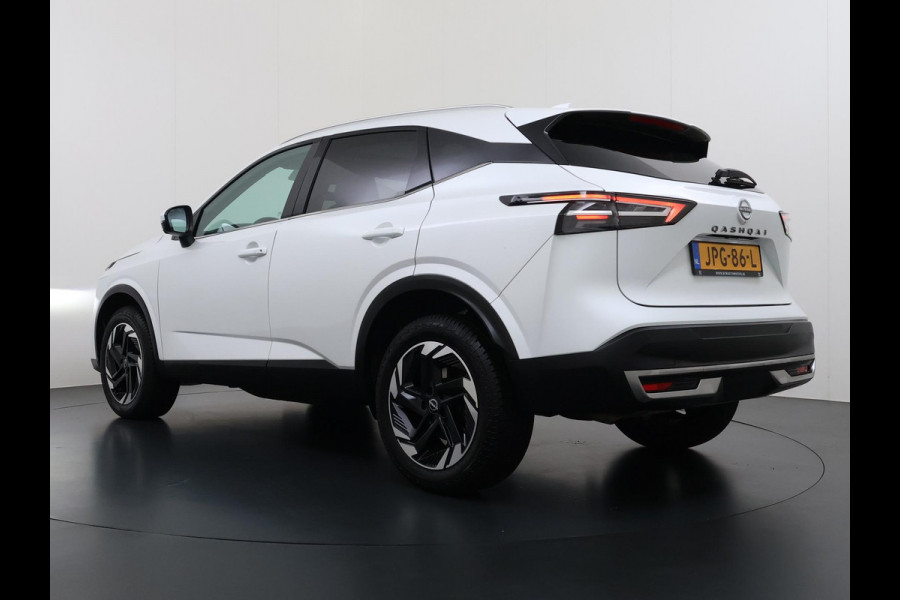 Nissan QASHQAI 1.3 MHEV Xtronic N-Connecta | FABRIEKSGARANTIE| PANO| VOORRUITVERWARMING| STOEL + STUUR VERWARMING| 360 CAMERA| DODE HOEK| HEAD-UP| ELEK. ACHTERKLEP