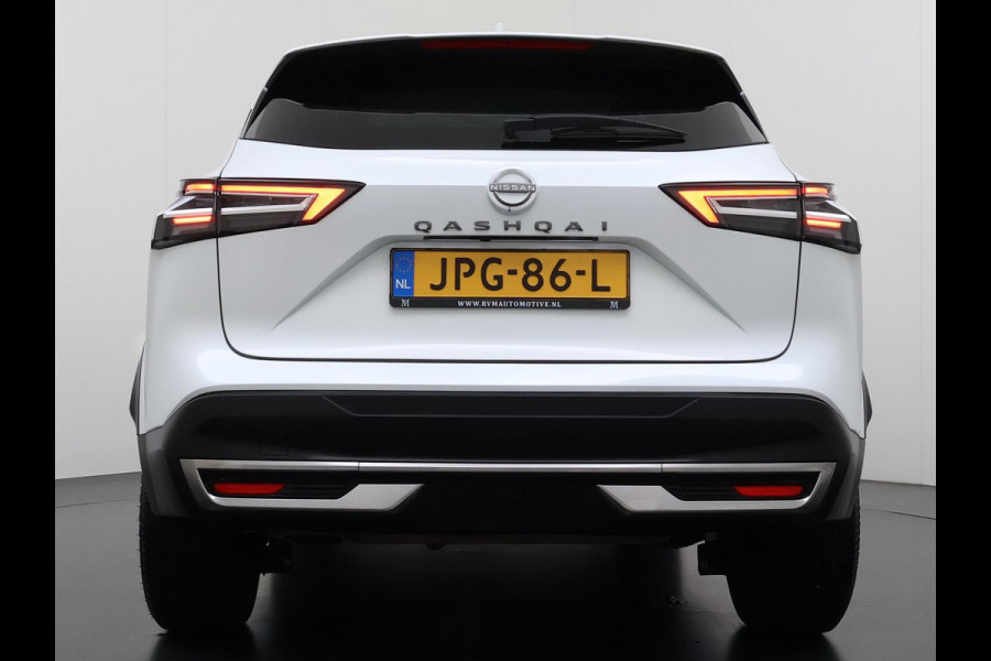 Nissan QASHQAI 1.3 MHEV Xtronic N-Connecta | FABRIEKSGARANTIE| PANO| VOORRUITVERWARMING| STOEL + STUUR VERWARMING| 360 CAMERA| DODE HOEK| HEAD-UP| ELEK. ACHTERKLEP