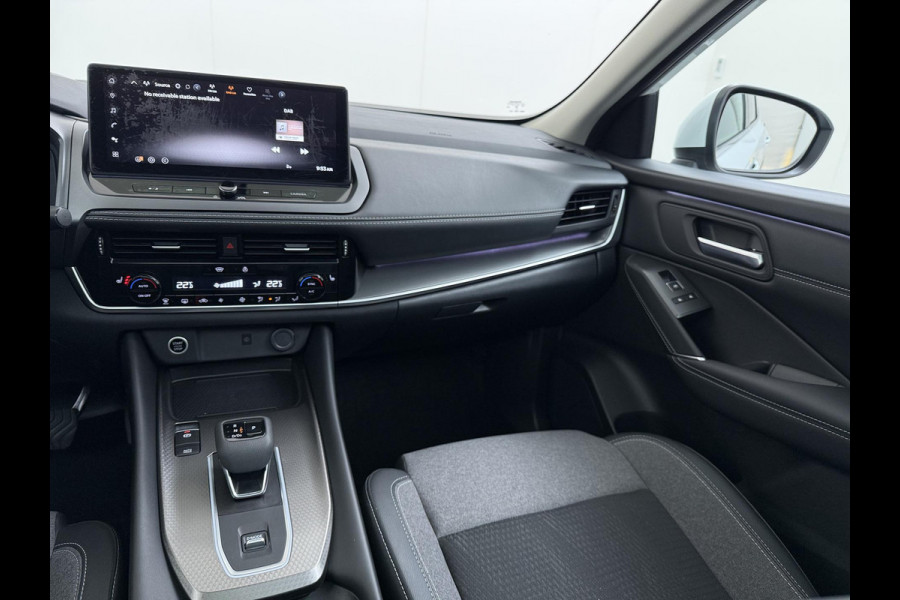 Nissan QASHQAI 1.3 MHEV Xtronic N-Connecta | FABRIEKSGARANTIE| PANO| VOORRUITVERWARMING| STOEL + STUUR VERWARMING| 360 CAMERA| DODE HOEK| HEAD-UP| ELEK. ACHTERKLEP