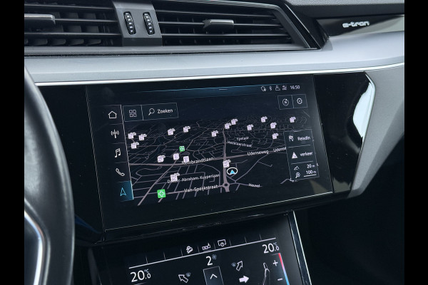 Audi e-tron 50 Quattro Business Edition 71kWh SOH 91% Navi Ecc Memory Camera DAB Pdc Stoelverwarming Elek.Stoelen Led Elek. Achterklep Lmv Privacy Glas Keyless Origineel Nederlandse Auto