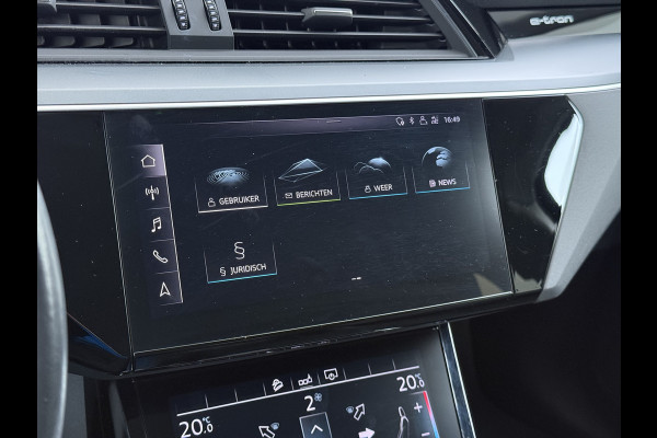 Audi e-tron 50 Quattro Business Edition 71kWh SOH 91% Navi Ecc Memory Camera DAB Pdc Stoelverwarming Elek.Stoelen Led Elek. Achterklep Lmv Privacy Glas Keyless Origineel Nederlandse Auto
