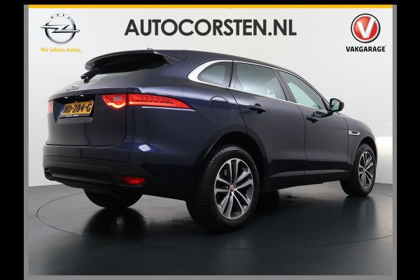 Jaguar F-Pace 2.0D AWD AUT-8 Portfolio Leer Pano-Dak Digitaal Dashboard Camera Meridian®-Audio Navi 4-Zone Ecc Android Auto Apple Carplay Pdc Stoel+Achterbankverwarming Elek.Stoelen+Memory Lmv 19" Bi-xenon Blind Spot Keyless Elek.Achterklep Origineel Nederlandse Auto Nieuwprijs  €87.786,- Zeer compleet!