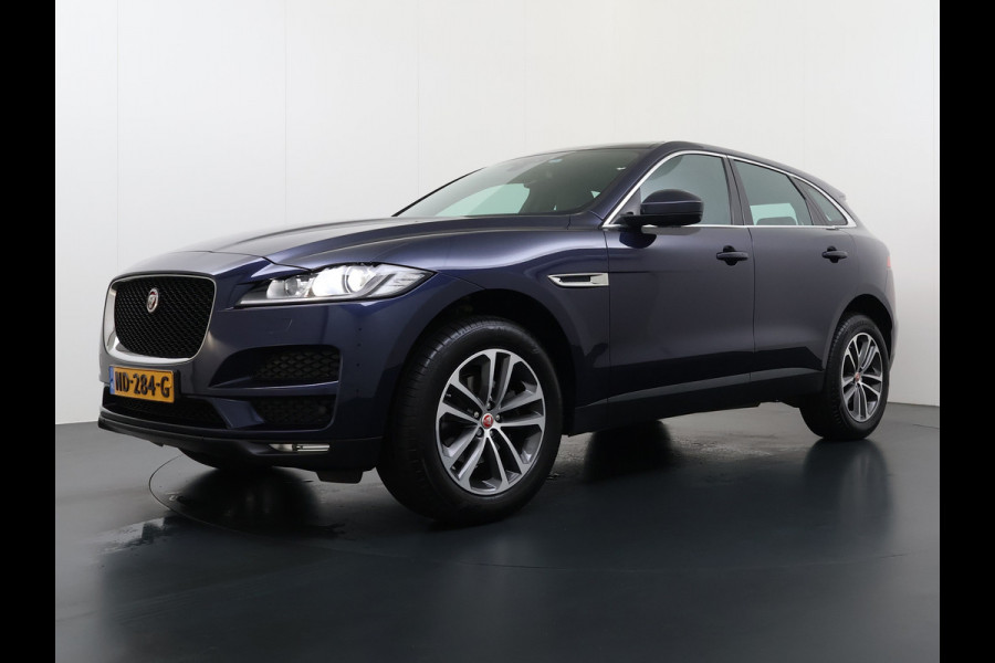 Jaguar F-Pace 2.0D AWD AUT-8 Portfolio Leer Pano-Dak Digitaal Dashboard Camera Meridian®-Audio Navi 4-Zone Ecc Android Auto Apple Carplay Pdc Stoel+Achterbankverwarming Elek.Stoelen+Memory Lmv 19" Bi-xenon Blind Spot Keyless Elek.Achterklep Origineel Nederlandse Auto Nieuwprijs  €87.786,- Zeer compleet!