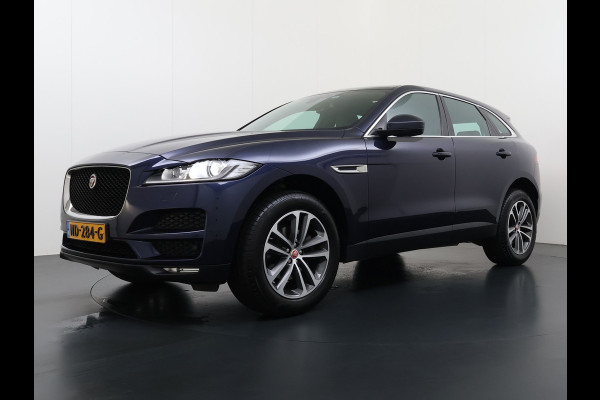 Jaguar F-Pace 2.0D AWD AUT-8 Portfolio Leer Pano-Dak Digitaal Dashboard Camera Meridian®-Audio Navi 4-Zone Ecc Android Auto Apple Carplay Pdc Stoel+Achterbankverwarming Elek.Stoelen+Memory Lmv 19" Bi-xenon Blind Spot Keyless Elek.Achterklep Origineel Nederlandse Auto Nieuwprijs  €87.786,- Zeer compleet!