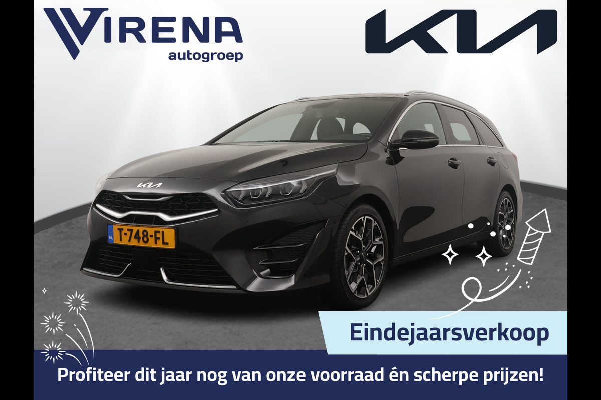 Kia Ceed Sportswagon Automaat 1.5 T-GDi GT-Line Automaat - Automatische achterklep - Schuif/Kantel dak - Apple Carplay/Android Auto - Adaptive cruise control - Keyless entry - Fabrieksgarantie t/m 30-06-2030