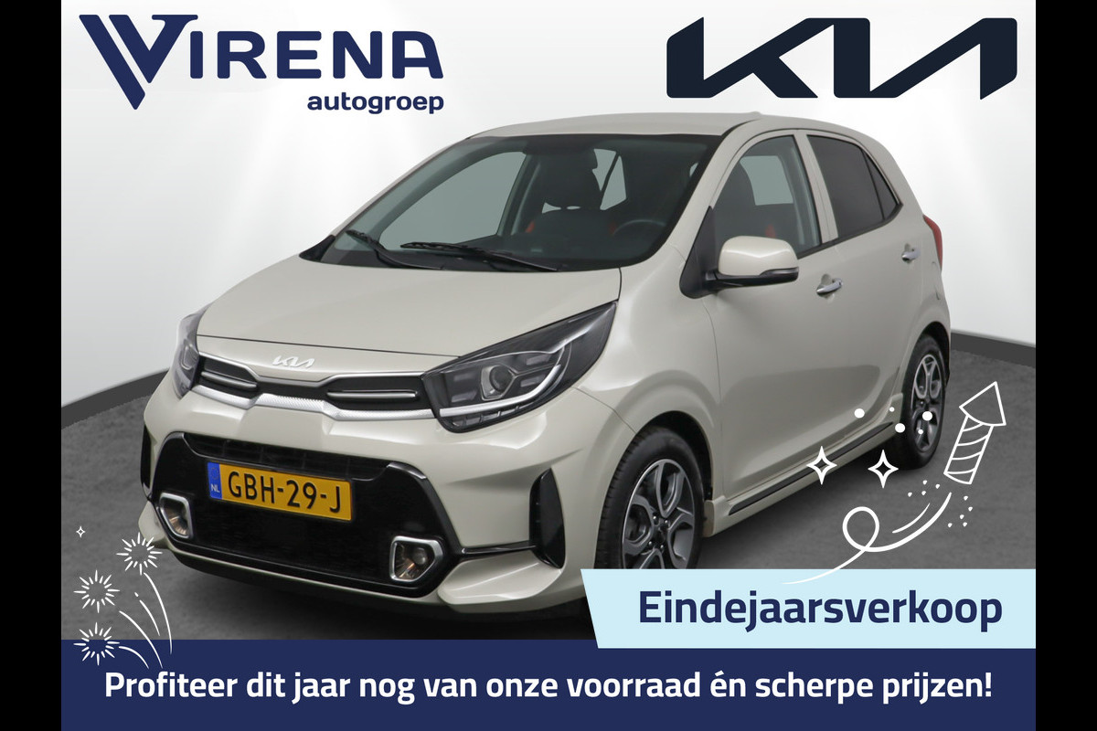 Kia Picanto 1.0 DPi GT-Line Apple Carplay/Android Auto - Cruise Control - Climate Control - Navigatie - Achteruitrijcamera - Fabrieksgarantie tot 06-2031