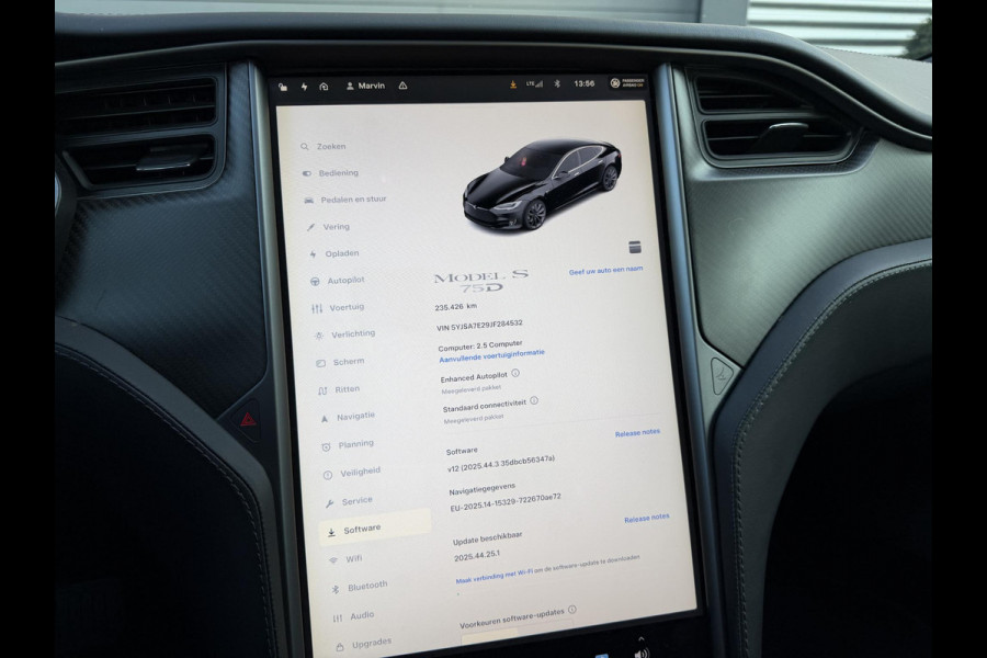 Tesla Model S 75D Base | Autopilot | Panoramadak | Camera | Elektrische Achterklep | Lichtmetalen Velgen |