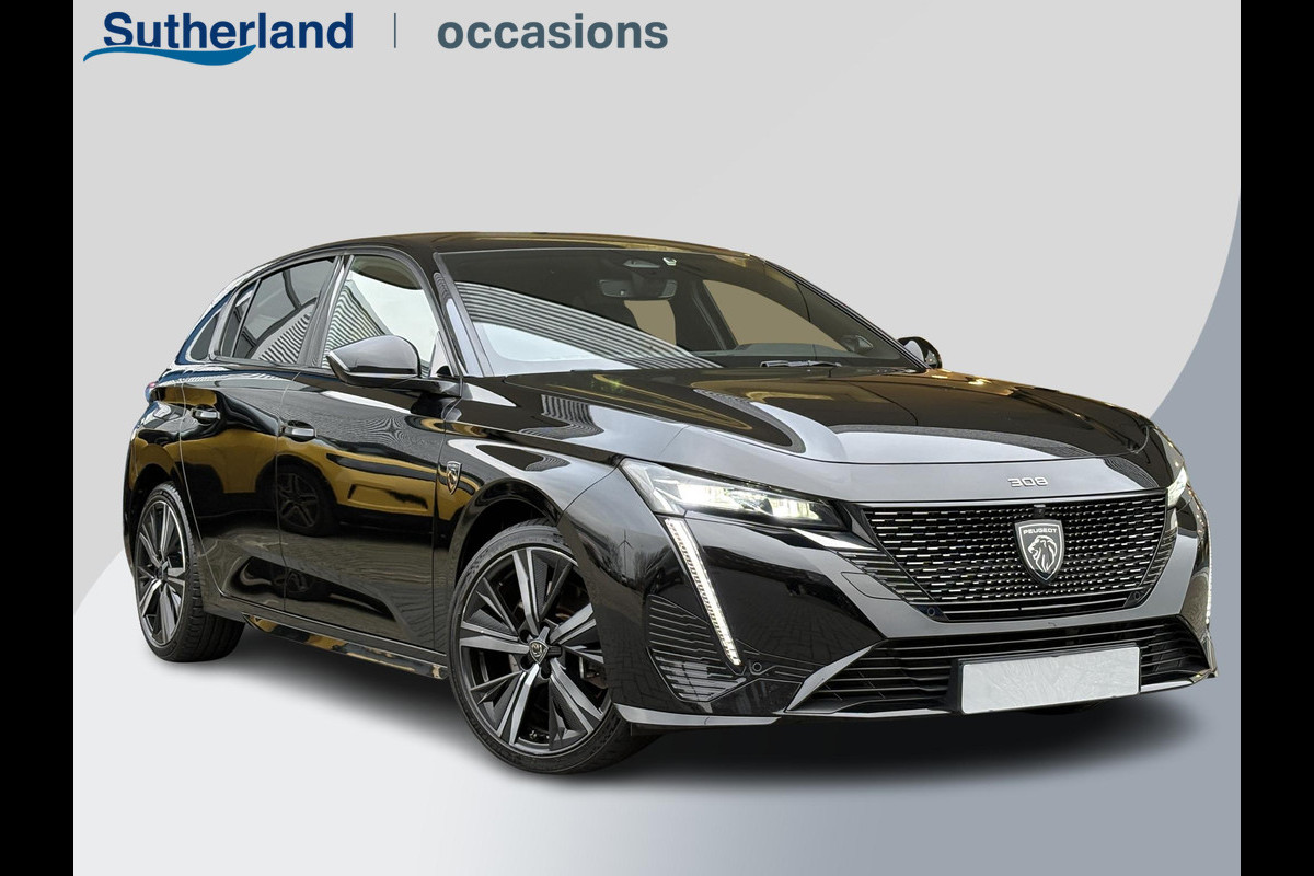 Peugeot 308 1.6 HYbrid 225 GT Pack Business | Stoel- & Stuurverwarming | 360 Camera | Adaptieve Cruisecontrol  | Elektrisch Verstelbare AGR Memory Stoel | Focal Audio |