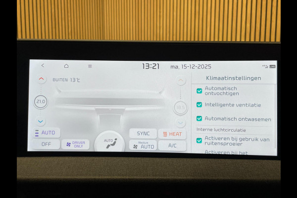 Kia Ev6 Light Edition 58 kWh|100% SOH|LEDER|ACC|ANDROID+CARPLAY|CAMERA|STOEL-, STUURVERW|LAGE KM'S|NAP|NL-AUTO|INCL.BTW|1e EIG.|