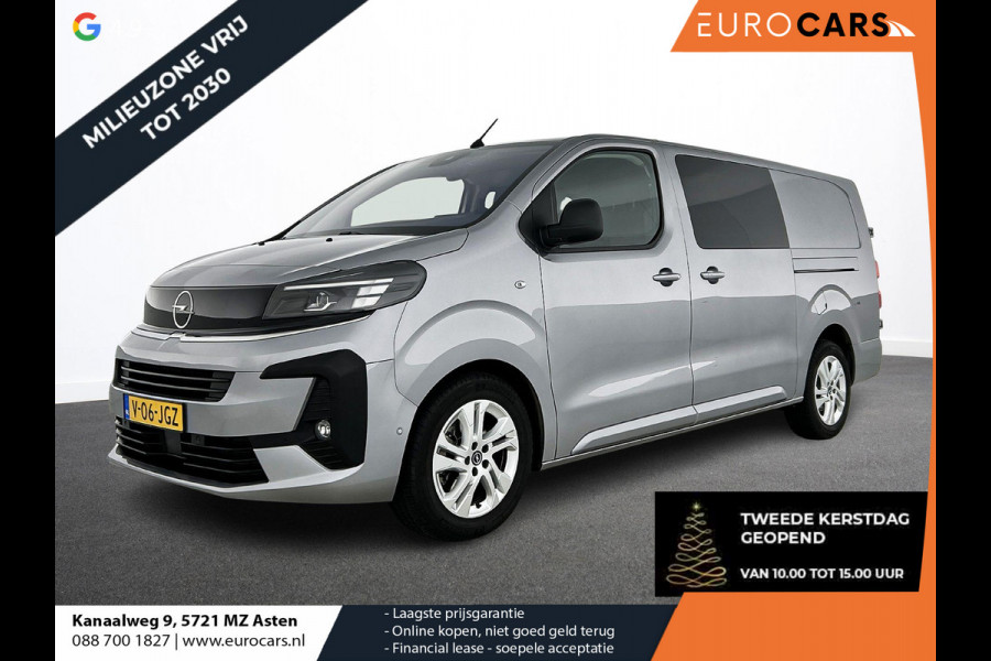 Opel Vivaro 2.0 Diesel 180 S&S L3 Automaat Dubbele Cabine 2 schuifdeuren Android Auto/Apple CarPlay Navigatie Keyless Entry&Start Climate Control Camera Cruise Control Houten afwerking laadruimte Trekhaak lichtmetalen velgen