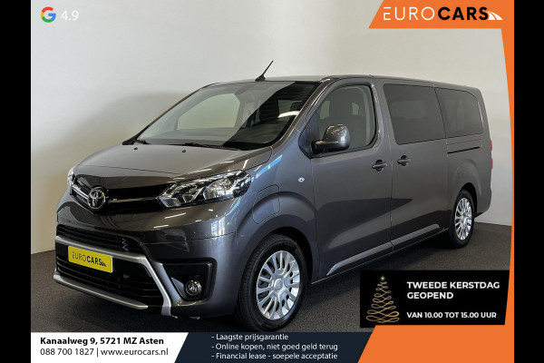 Toyota PROACE Electric Shuttle Long Extra Range Cool 75 kWh 9PERSOONS Personenbus Navigatie Apple Carplay/Android Auto Parkeersensoren Cruise Control Lichtmetalen velgen Getinte ramen Airco