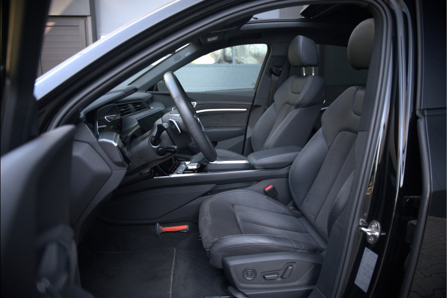 Audi e-tron 50 quattro S edition 71 kWh | S Line | Black Edition | Panoramadak | Memory Seats | Luchtvering | Adaptive Cruise Control | Keyless | Matrix LED | Leder | Stoelverwarming | NAP | BTW