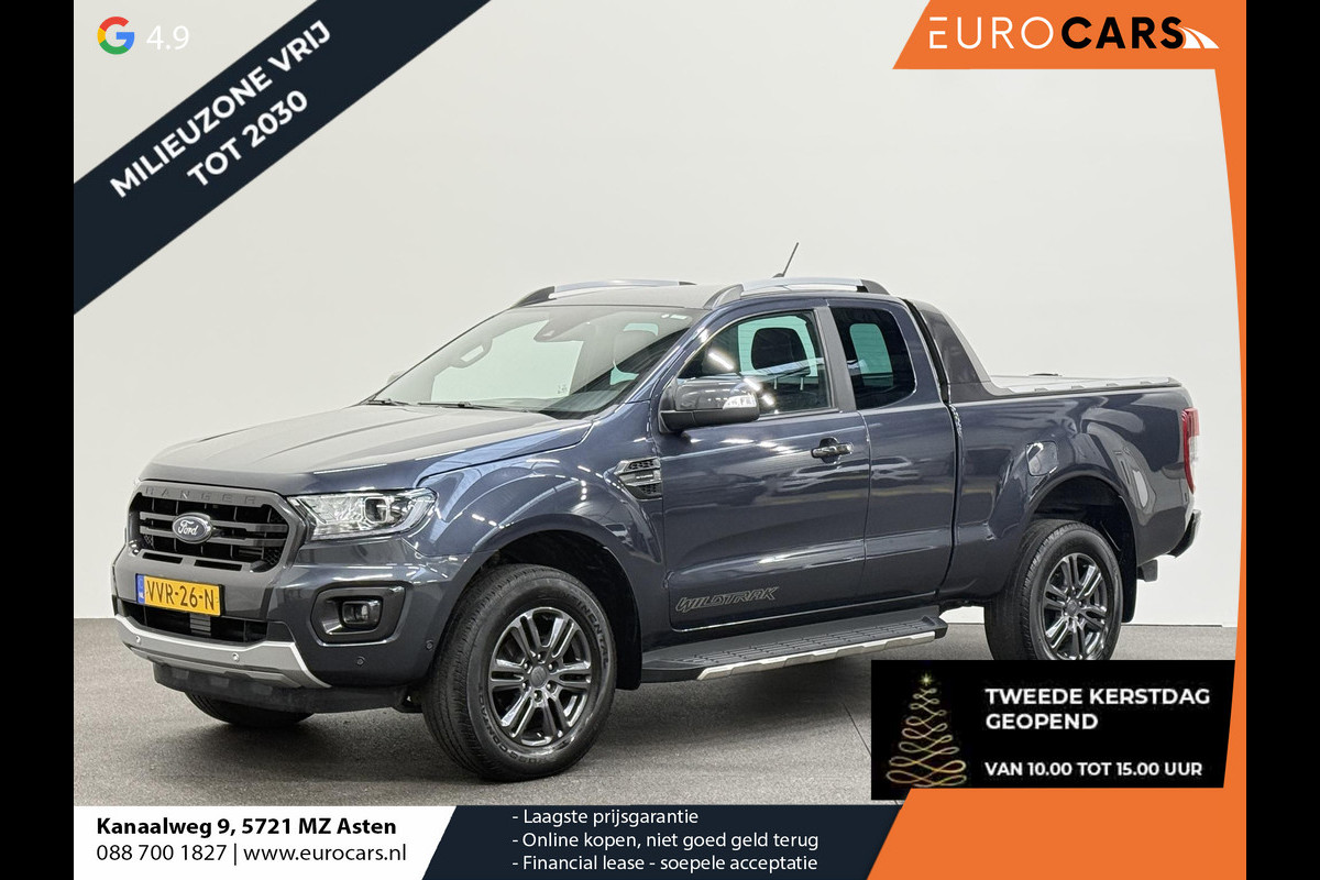 Ford Ranger 2.0 EcoBlue 213pk Wildtrak Supercab Automaat 4x4 Navigatie Camera Trekhaak Airco Bluetooth
