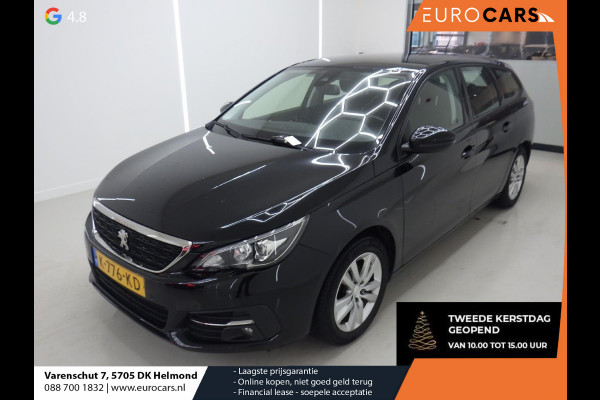 Peugeot 308 SW 1.2 PureTech Blue Lease Active Airco Navi Carplay PDC Achter Trekhaak Lichtmetalen velgen Cruise Control Distr. riem reeds vervangen! APK 01-2027