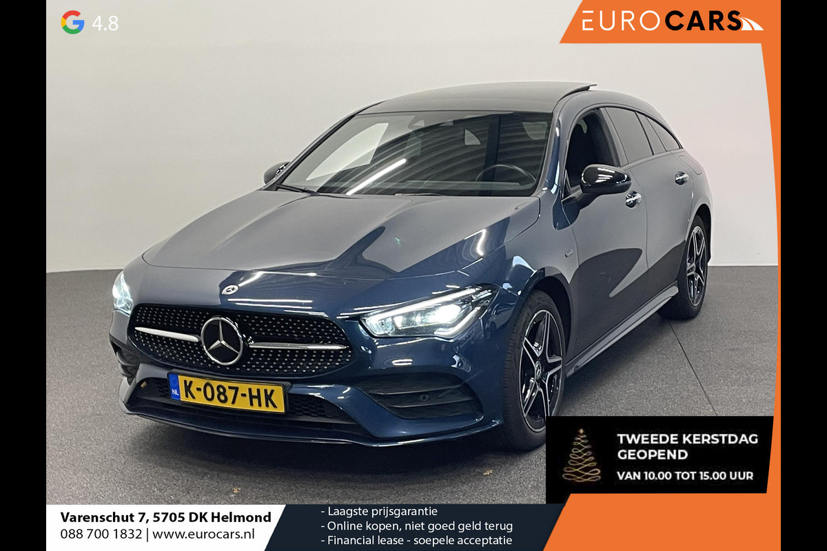 Mercedes-Benz CLA-Klasse Shooting Brake 250 e Business Solution AMG Limited Panoramadak Navigatie Apple Carplay/Android Auto Camera Parkeersensoren Elektrische achterklep Elektrische stoelen en verwarmd Virtual Cockpit Climate Control