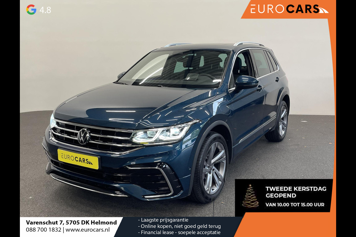 Volkswagen Tiguan 1.4 TSI eHybrid 245pk DSG R-Line Platinum Panoramadak Trekhaak Navigatie Apple Carplay/Android Auto Camera Parkeersensoren Adaptive Cruise Control Matrix Ledverlichting Stoel- en stuurverwarming Climate Control