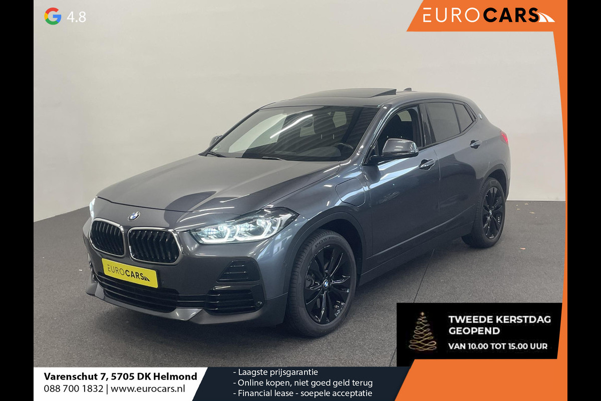 BMW X2 xDrive25e High Executive Sportline Panoramadak Groot Navi carplay/android Sportstoelen stoelverwarming parkeersensoren Voor+Achter Donkere hemel