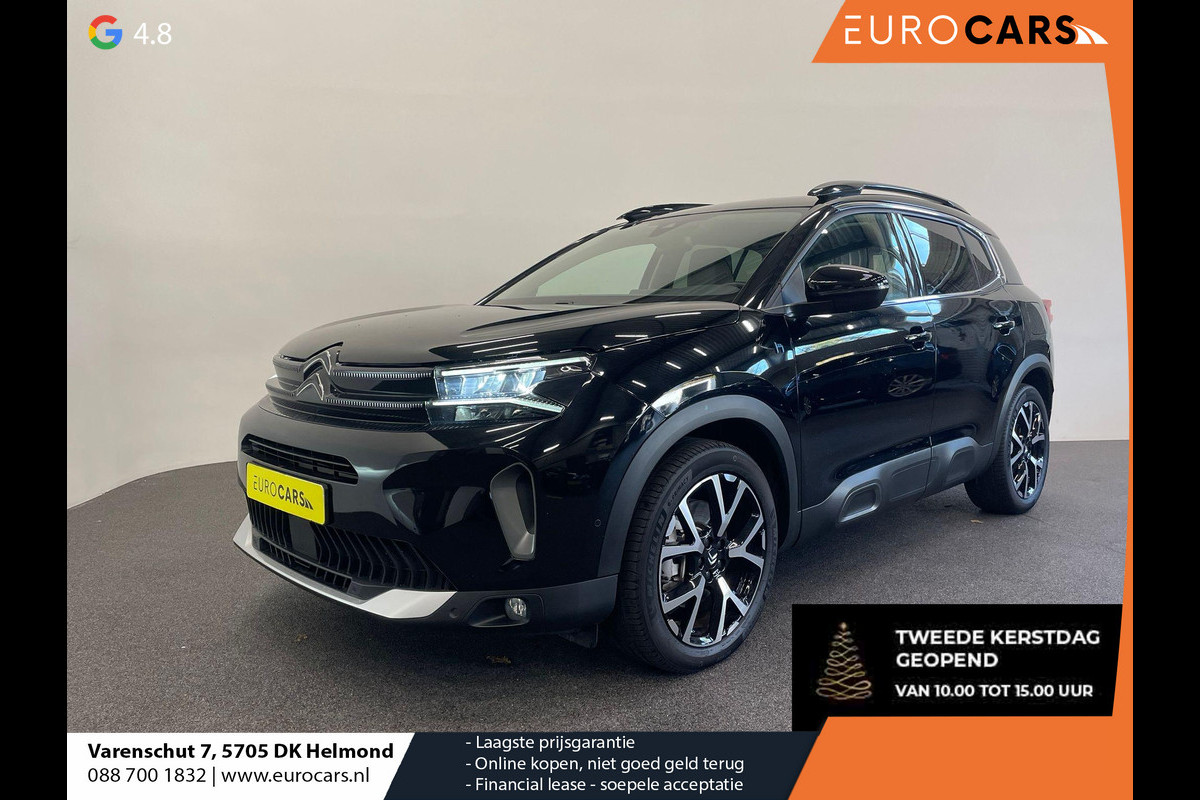 Citroën C5 Aircross 1.6 Plug-in Hybrid 225 Shine Navigatie Apple Carplay/Android Auto Camera Parkeersensoren Adaptive Cruise Control Elektrische achterklep Stoelverwarming Virtual Cockpit Climate Control Lichtmetalen velgen