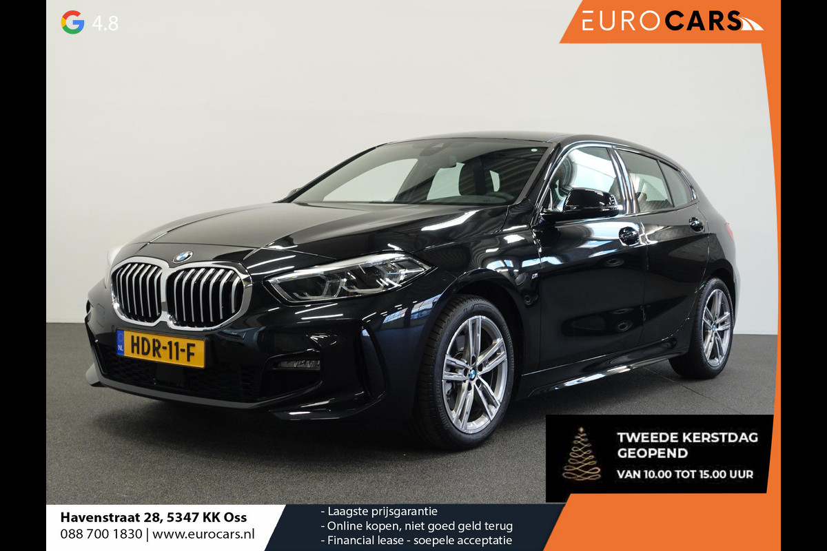 BMW 1-serie 118i M-Sport Automaat | Digitale Cockpit | Climate control | Stoel verwarming | LED | Sfeer verlichting | Adaptive cruise control | Lichtmetalen velgen | Navigatie | Apple carplay/ Android auto | Parkeersensoren