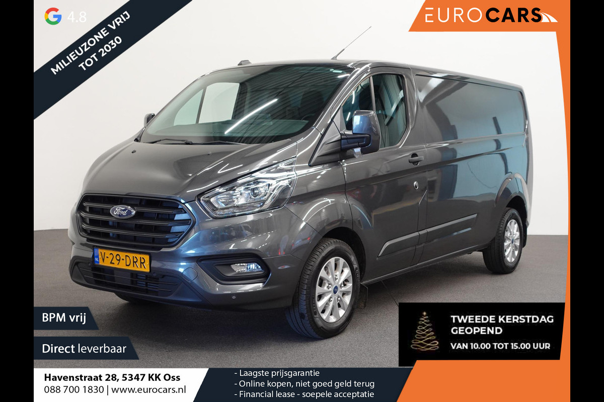 Ford Transit Custom 300 2.0 TDCI 130pk L2H1 Trend Automaat Airco Navigatie Cruise control Camera Parkeersensoren Trekhaak Betimmering Laadruimte