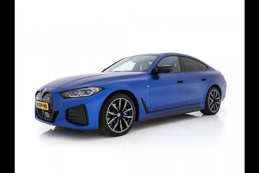 BMW i4 M50 M-Sportpack High Executive 84 kWh [ 3-Fase ] {SOH-97%} (INCL-BTW) *LUXURY-LEATHER | HARMAN/KARDON | ADAPTIVE-CRUISE | HEAD-UP | LASER-LED | BLIND-SPOT | TOP-VIEW | HEATED-SPORTSEATS | DAB+ | WIDE-COCKPIT | AMBIENT-LIGHT | NAVI-FULLMAP | ...