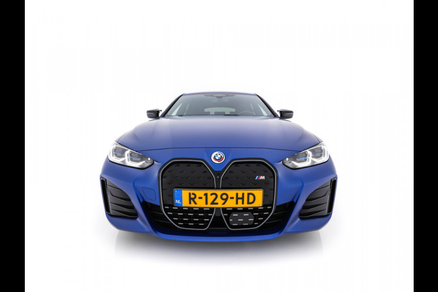 BMW i4 M50 M-Sportpack High Executive 84 kWh [ 3-Fase ] {SOH-97%} (INCL-BTW) *LUXURY-LEATHER | HARMAN/KARDON | ADAPTIVE-CRUISE | HEAD-UP | LASER-LED | BLIND-SPOT | TOP-VIEW | HEATED-SPORTSEATS | DAB+ | WIDE-COCKPIT | AMBIENT-LIGHT | NAVI-FULLMAP | ...