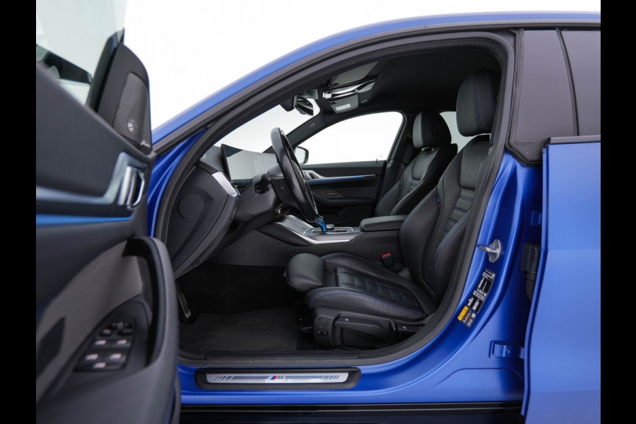 BMW i4 M50 M-Sportpack High Executive 84 kWh [ 3-Fase ] {SOH-97%} (INCL-BTW) *LUXURY-LEATHER | HARMAN/KARDON | ADAPTIVE-CRUISE | HEAD-UP | LASER-LED | BLIND-SPOT | TOP-VIEW | HEATED-SPORTSEATS | DAB+ | WIDE-COCKPIT | AMBIENT-LIGHT | NAVI-FULLMAP | ...