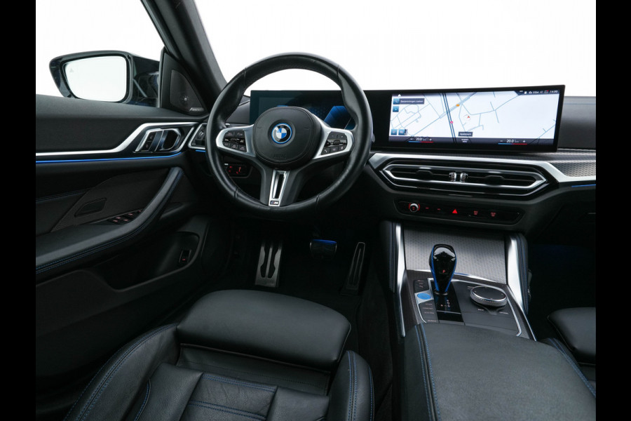 BMW i4 M50 M-Sportpack High Executive 84 kWh [ 3-Fase ] {SOH-97%} (INCL-BTW) *LUXURY-LEATHER | HARMAN/KARDON | ADAPTIVE-CRUISE | HEAD-UP | LASER-LED | BLIND-SPOT | TOP-VIEW | HEATED-SPORTSEATS | DAB+ | WIDE-COCKPIT | AMBIENT-LIGHT | NAVI-FULLMAP | ...