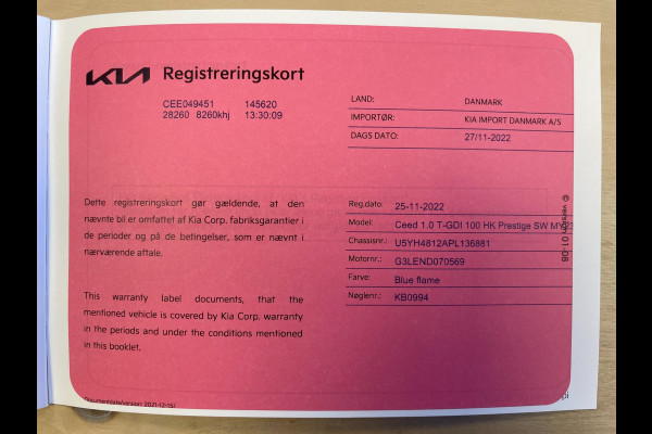 Kia Ceed Sportswagon 1.0 T-GDi DynamicLine|APPLE CARPLAY, ANDROID AUTO|STOEL-,STUURVERW|CAMERA|CRUISE CONTROL|1E EIG.|INCL.BTW|