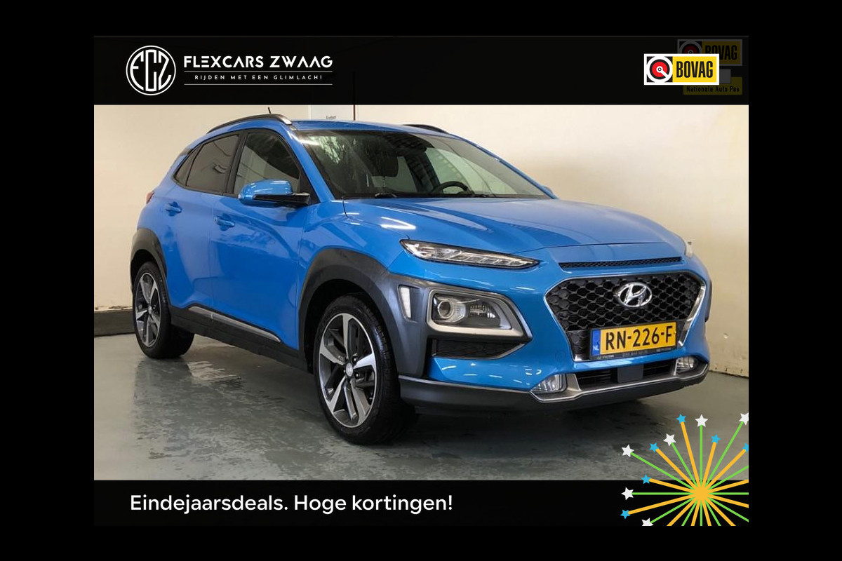 Hyundai Kona 1.0T Premium - Navi - Climate - Leder - Camera - Org.NL - lage km stand