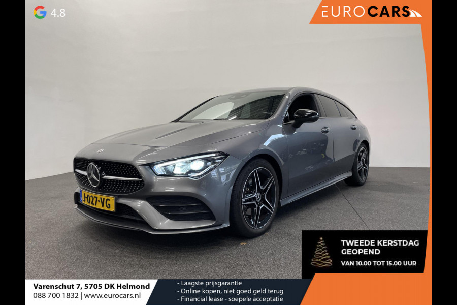 Mercedes-Benz CLA-Klasse Shooting Brake 180 Business Solution AMG Trekhaak Navigatie Camera Parkeersensoren Cruise Control AMG stoelen Stoelverwarming Sfeerverlichting Elektrische kofferklep Full Led Climate Control