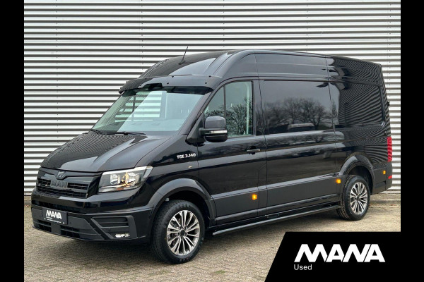 MAN TGE 3.140 L3H3 Automaat 140PK Zwart Black Lion Cruise control Carplay Camera