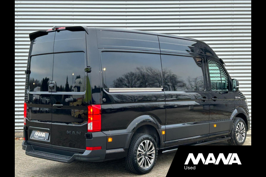 MAN TGE 3.140 L3H3 Automaat 140PK Zwart Black Lion Cruise control Carplay Camera