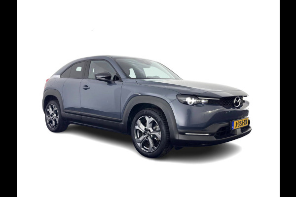 Mazda MX-30 e-SkyActiv 145 First Edition 36 kWh {SOH-92%} (INCL-BTW) Aut.*LEATHER-MICROFIBRE | FULL-LED | NAVI-FULLMAP | KEYLESS | BLIND-SPOT |  ADAPTIVE-CRUISE | HEAD-UP | CAMERA | DIGI-COCKPIT | MEMORY-PACK | SHIFT-PADDLES | 18"ALU*