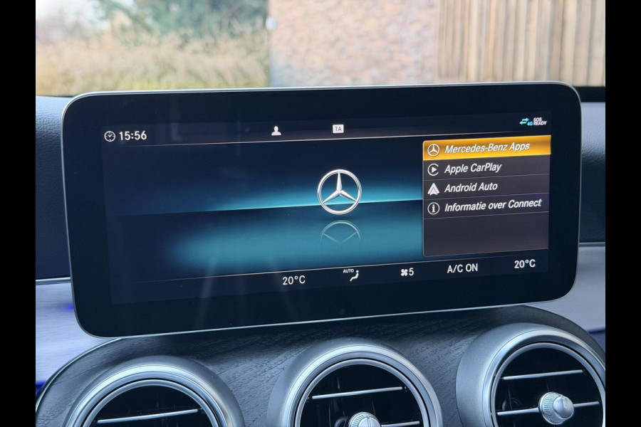 Mercedes-Benz C-Klasse Estate 180 AMG Automaat | Panorama | Leer | LED matrix | Sfeerverlichting | Apple CarPlay | 360°-camera | Night Pakket | DAB ont