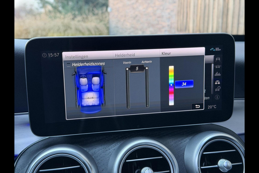 Mercedes-Benz C-Klasse Estate 180 AMG Automaat | Panorama | Leer | LED matrix | Sfeerverlichting | Apple CarPlay | 360°-camera | Night Pakket | DAB ont