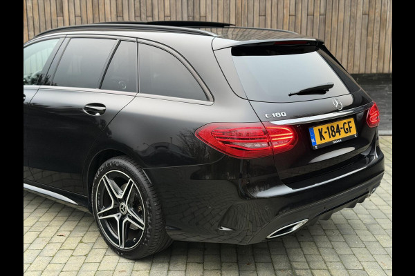 Mercedes-Benz C-Klasse Estate 180 AMG Automaat | Panorama | Leer | LED matrix | Sfeerverlichting | Apple CarPlay | 360°-camera | Night Pakket | DAB ont
