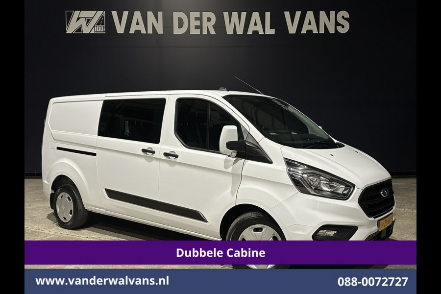 Ford Transit Custom 2.0 TDCI 131pk L2H1 Dubbele Cabine Euro6 Airco | 6-Zits | Navigatie | LED | Apple Carplay | Cruisecontrol Android Auto, Parkeersensoren, Stoelverwarming, Verwarmde voorruit, 2800kg trekvermogen