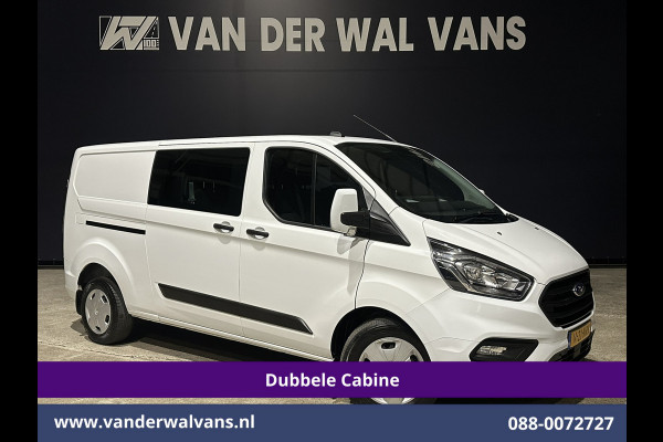 Ford Transit Custom 2.0 TDCI 131pk L2H1 Dubbele Cabine Euro6 Airco | 6-Zits | Navigatie | LED | Apple Carplay | Cruisecontrol Android Auto, Parkeersensoren, Stoelverwarming, Verwarmde voorruit, 2800kg trekvermogen