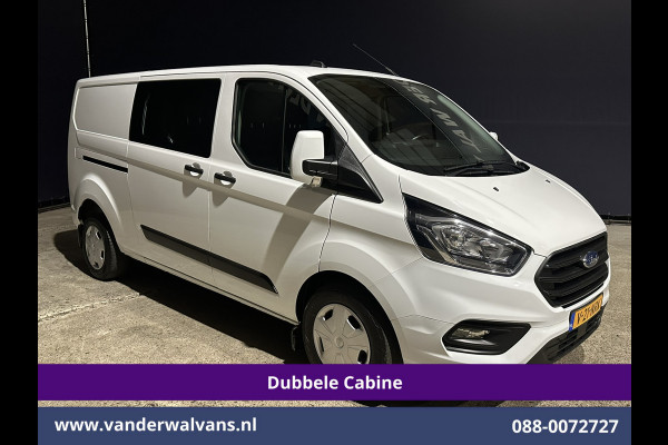 Ford Transit Custom 2.0 TDCI 131pk L2H1 Dubbele Cabine Euro6 Airco | 6-Zits | Navigatie | LED | Apple Carplay | Cruisecontrol Android Auto, Parkeersensoren, Stoelverwarming, Verwarmde voorruit, 2800kg trekvermogen